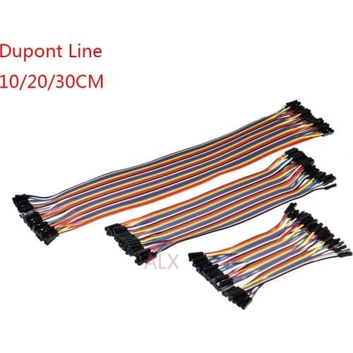 40PIN DUPONT LINE 10CM 20CM 30CM MALE TO MALE FEMALE TO FEMALE 40p jumper wire Dupont CONNECTOR cable FOR PCB ARDUINO
