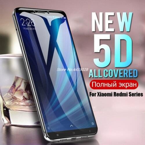 5D for Xiaomi Mi A2 Lite Redmi 6 Pro Full Cover Tempered Glass for Xiaomi Redmi 5 Plus Note 5 Pro Note 4x 4 Film for Redmi 4 4x