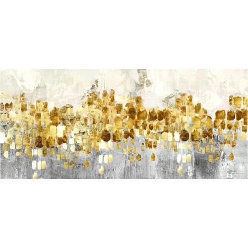 Abstract Gold Oil Painting on Canvas Posters and Prints Modern Abstract Wall Art Picture Bedroom Kids Room Cuadros Decor