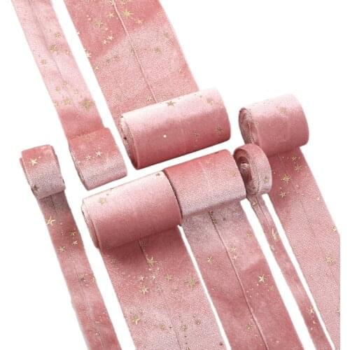 Velvet Layering Ribbon Fabric Gift Wrapping DIY Sewing Wrapping Art Sewing Bow-knot Crafts Home Packing,5Yc19395