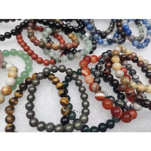 Bracelet Tiger Eye Pyrite Moss Agate Carnelian Mahangy Obsidian Green Aventuring Blue Aventuring Kiwi Jasper Cherry Creek