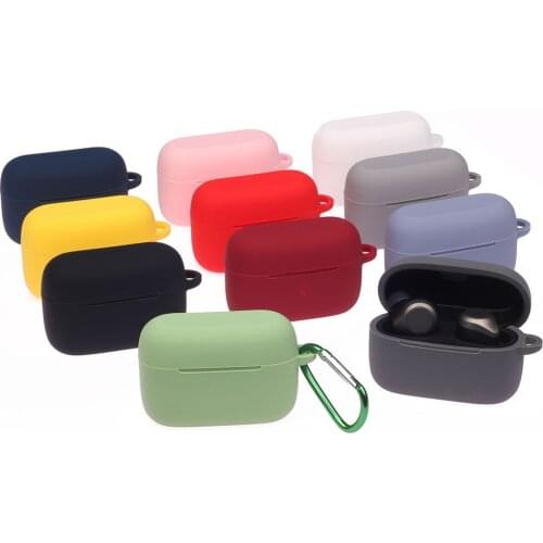 Earphone Case for Jabra Elite 85t True Wireless Earbuds Silicone Headphones Charging Box Soft Protective Cover Case with Hook