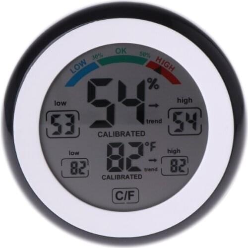 Digital Indoor Thermometer Hygrometer Touchscreen Temperature Gauge Humidity Monitor