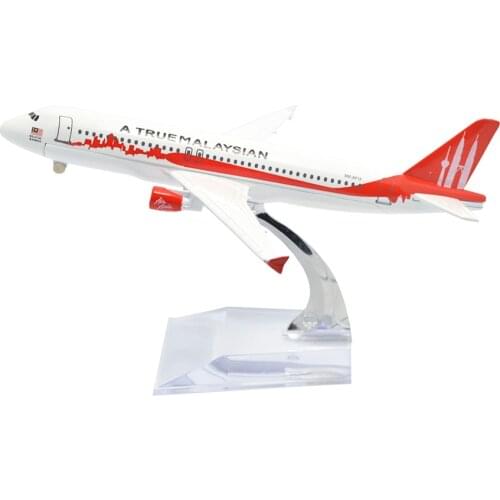 TANG DYNASTY(TM) 1:400 16cm AIR Asia Air Bus A320 Mahathir Metal Airplane Model Plane Toy Plane Model