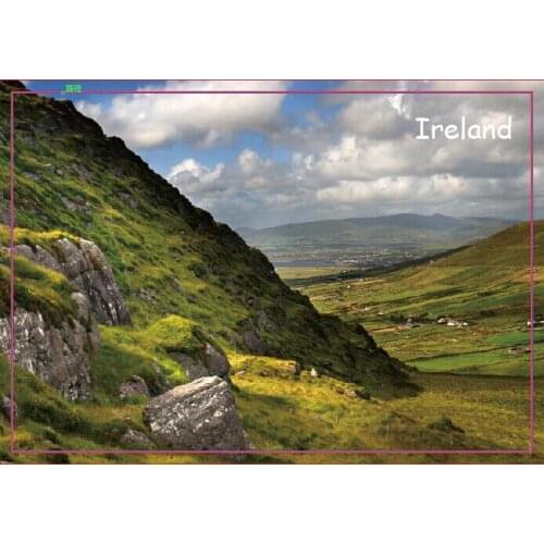 Travel Refrigerator Magnets 78*54mm,valley in County Kerry, Ireland Tourist Rigid Magnets 20647
