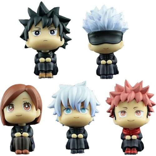 9cm Anime Jujutsu Kaisen Fushiguro Megumi Kugisaki Nobara Gojo Satoru Itadori Yuji Q Version PVC Action Figure Collection Model