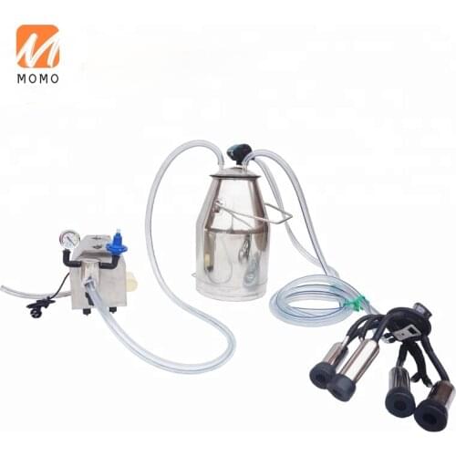 Electric single bucket 25L cow melasty milking machine with 4 milk liners