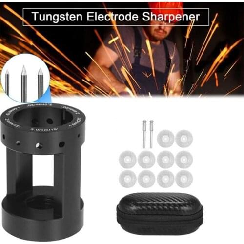 1set Tungsten Electrode Sharpening Head Tig Welding Tools Suitable For Most 3/4-12 Threads Rotating Tool Practical Accessories