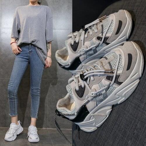 2021 Spring Sports Shoes Women Women Running Shoes Thick Soled Height Increase Runners Unisex Jogging Shoe Walking Shoes Ladies