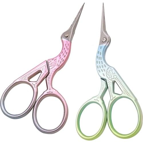 LMDZ Heron Egret High Quality European Cross Stitch Retro Vintage Antique Sewing Tailor Scissor Household Handcraft DIY