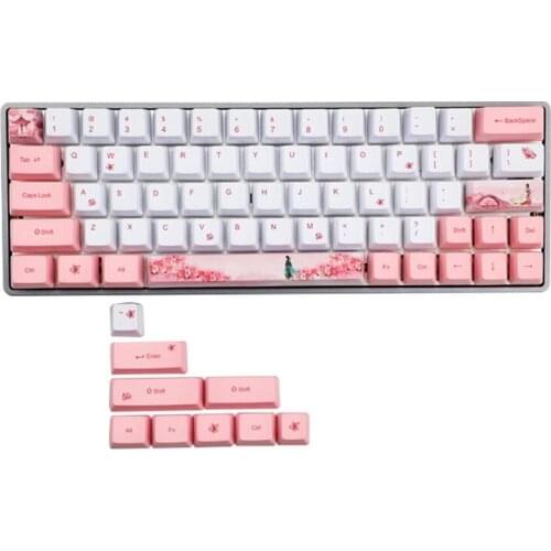 Dye-Sublimation Mechanical Keyboard Cute Keycaps PBT OEM Profile Keycap For GH60 GK61 GK64 Keyboard