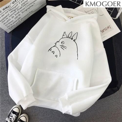 Miyazaki Hayao totoro Studio Ghibli Pullovers Womens High Quality Long Sleeve Women O Neck Hoodie Female Harauku Clothes