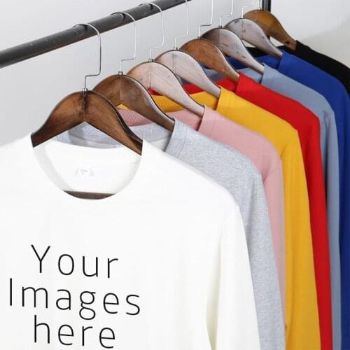2020 Autumn Men Solid Color Sweatshirt Custom Printed Your Own Picture Or Logo Unisex Casual Streetwear Womens Clothes Tops