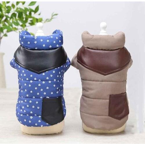 Small Dog Overcoat Pets Winter Fleece Jacket Coat Puppy Clothes Costume Warm Overalls For Dogs Chihuahua Maltese Poodle Clothing