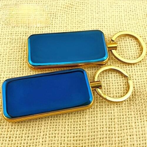 Blue Ice Rechargeable Lighter Personality Creative Windproof Car Keychain Cigarette Lighter Briquets Et Accessoires Fumeurs