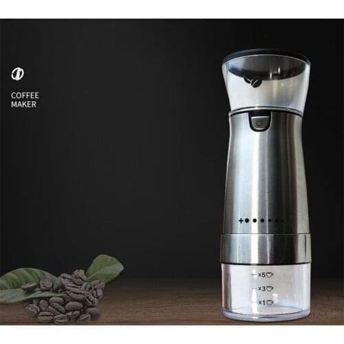 Adjustable Coffee Grinder Electric, Spice Grinder, Coffee Bean Grinder, Espresso Grinder Removable Stainless Steel Bowl