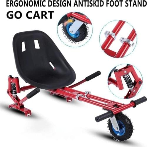 Go Kart Seat Adjustable Hoverkart Shock Absorb Seat for Electric Self Balancing Scooters Scooter Accesorios Fit 6.5", 8" and 10"
