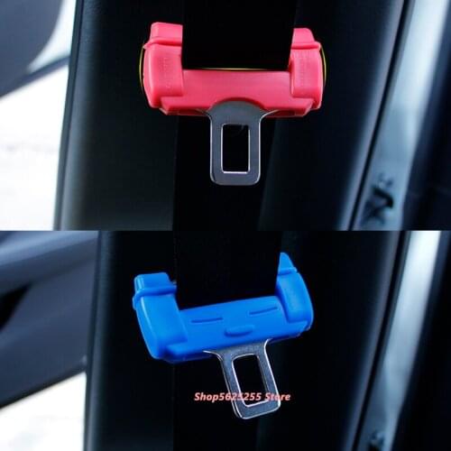 Seat Belt Rubber Sleeve Plug Safety Belt Buckle Protective Sleeve Interior Decorate Protective Cover Car Styling