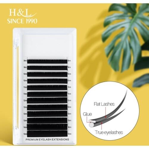 New Matte Flat Eyelash Extensions Wholesale Individual Mink Softer Eyelashes Supplies Ellipse Cashmere Lash Split Tips Volume