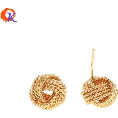 Cordial Design 30Pcs 12*12MM Fashion Jewelry/Stud Earrings/DIY Making/Ball Shape/Genuine Gold Plating/Trendy Earrings For Women