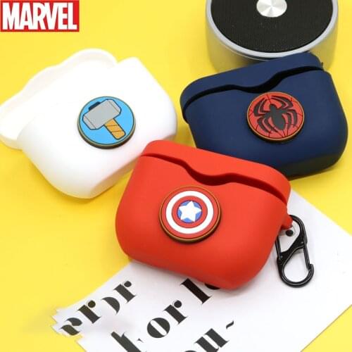 Marvel Silicone Earphone Case For SONY WF-1000XM3 Case Earphone Charging Box For SONY WF 1000XM3 Protective Case with Hook