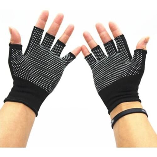 Summer Cycling Gloves Breathable Anti-slip Elastic Outdoor Gym Sports Yoga Exercise Half Finger Gloves MTB Bike Bicycle Gloves