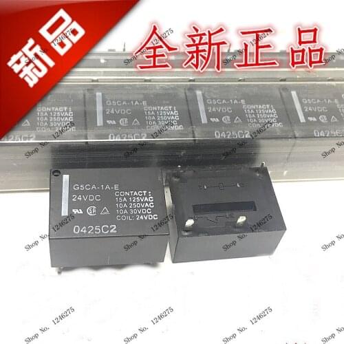 100pcs/lot G5CA-1A-E-24VDC G5CA-1A-E DC24V DIP 100% New Original