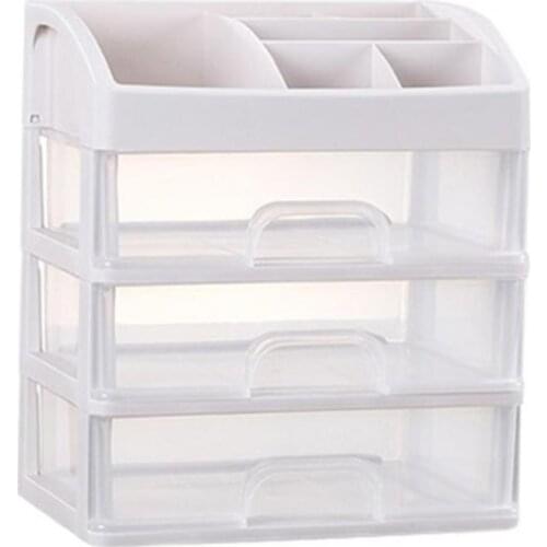 2/3 Layer Makeup Brush Drawer Storage Box Jewelry Case Sundries Holder Organizer