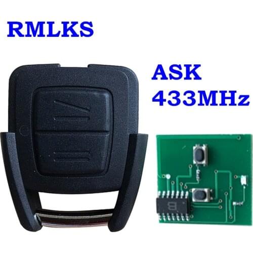 2 Buttons Remote Car Key FOB 433MHz For Vauxhall For Opel Astra h j g insignia vectra c Vectra Zafira OP1 Auto Omega 2 3