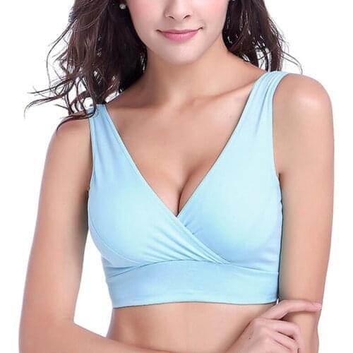 Breast-Feeding Bras Pregnant Maternity Women Comfortable Push Up Bralette Breathable Cotton Sleep Underwear Elastic Brassiere
