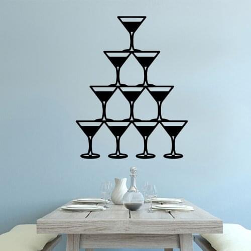 DIY Art goblet Wall Sticker Home Decor Decoration vinyl Stickers Decor Wall Decals
