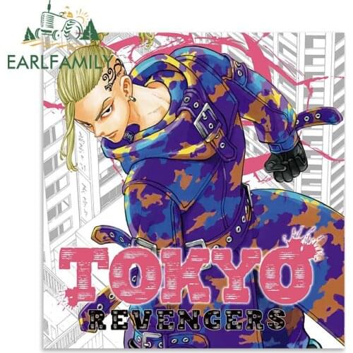 EARLFAMILY 13cm x 12cm Tokyo Revengers Poster Anime Car Sticker Waterproof Decal Windows Wall Laptop Windshield Car Accessories