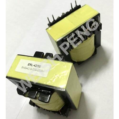 EC42/20 Pure copper ERL42/20 vertical high-frequency transformer for 2500W inverter DC12V AC220V