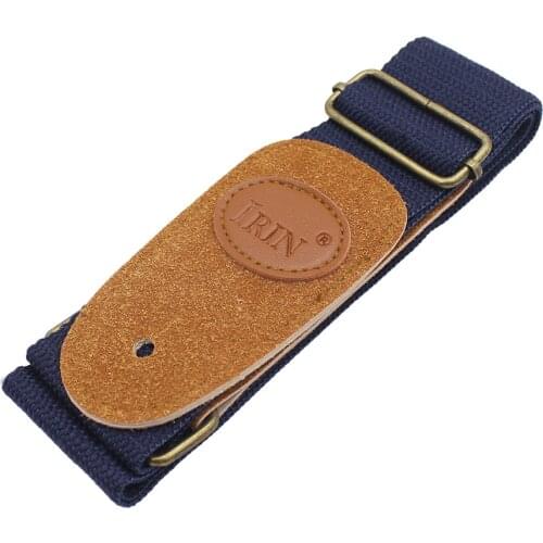 IRIN Adjustable Guitar Belt Woven Cotton Guitar Strap with Leather Ends for Electric Acoustic Folk Guitar Comfortable