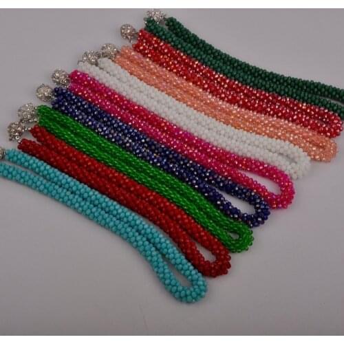 Colorful Crystal Beaded African Necklace European and American Fashion Necklace Costume Necklace Set