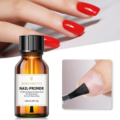 Nail Prep Dehydrator And Nail-Primer Set, Free Grinding Nail Art, No Need Of UV LED Lamp Gel Nail Polish Tool 15ML