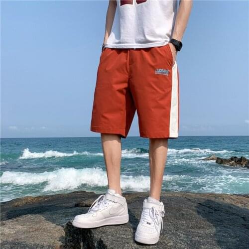 Summer mens versatile Capris trend casual shorts mens shorts