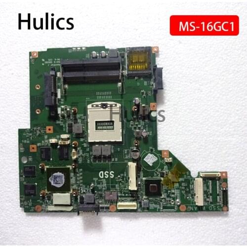 Hulics Original FOR MSI GE60 Laptop Motherboard MS-16GC1 VER:1.0 VER 1.1 mainboard DDR3 PGA947 main board