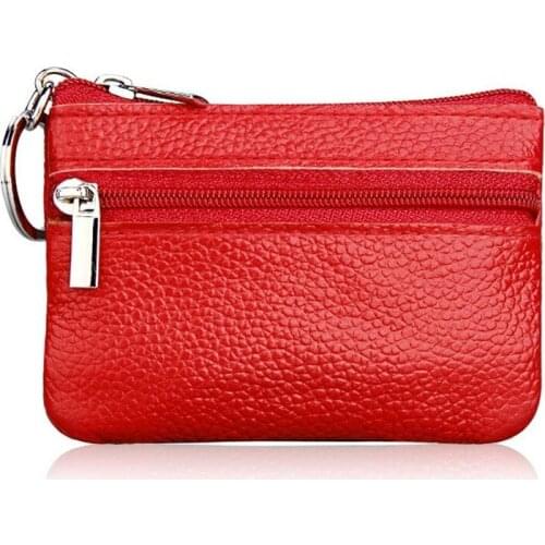 Genuine Leather Mini Coin Purse Creative Leisure Retro Zipper Key Bag Coin Purse