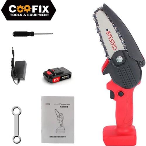 MOYOTEC 550W Mini Pruning Saw Electric Chainsaws 24V Fruit Tree Woodworking Garden Tools With Batterys Hand Held Wood Cutters