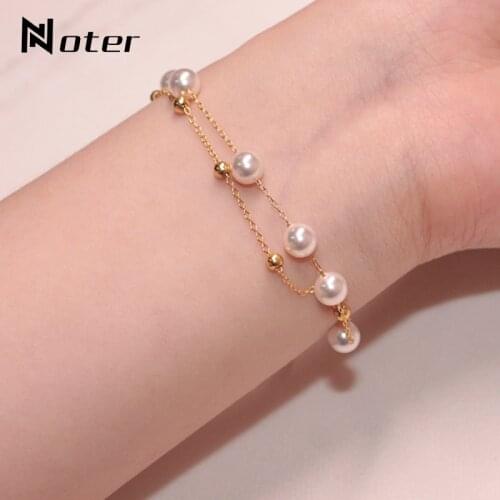 Fashion Women Chain Bracelet Minimalist Adjustable Double Layer Metal Link Braslet Best Friend Jewelry Moda Mujer 2019 Pulseira