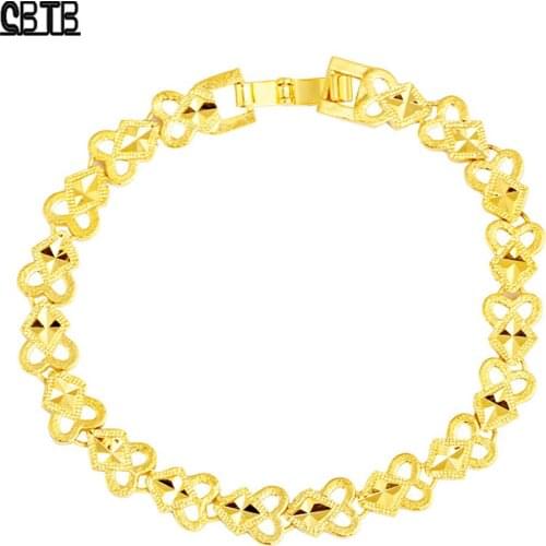 Gold Fashion Charm Bracelet Islamic Muslim Middle East Luxury Watch Chain Womens Party Banquet Wedding Jewelry Accessories Gift