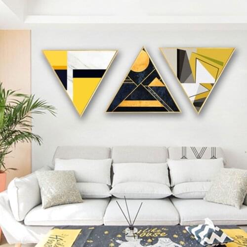 Hallway decoration painting geometry abstract painting by numbers movie poster wall art canvas kitchen living room bedroom