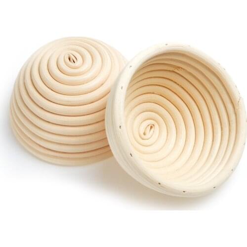 Wholesale 5 inch Round Bread Proofing Basket Baking Mold Sourdough Banneton Basket Bowl Brotform Ferment Bread Mold For Baking