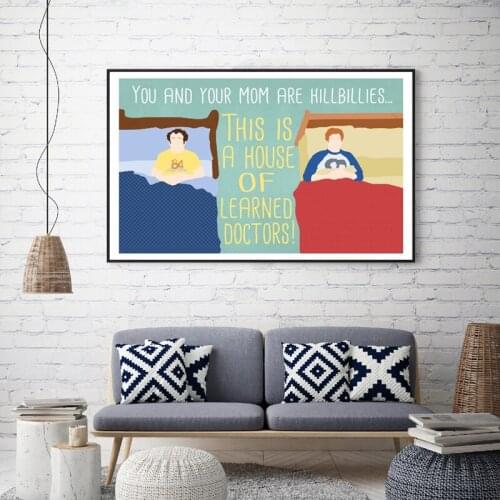 Step Brothers "Learned Doctors" Classic Movie Poster Prints Wall Art Canvas Painting Picture for Living Room Home Wall Decor