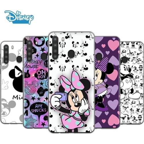 Disney Mickey mouse print For Samsung A90 A80 A70 A70S A60 A50 A40S A30 A20 A10S A10E A10 A2 Core Transparent Phone Case