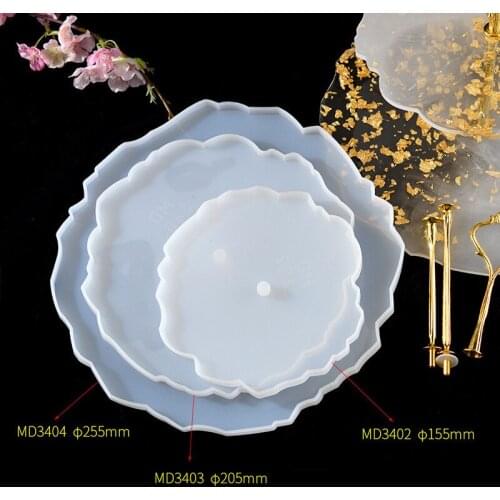 Fruit Tea Tray Silicone Mold DIY Crystal Three-Layer round Fruit Dish Mold Tabletop Tray Epoxy