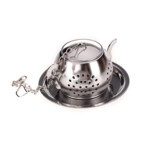 Strainer / infuser / tea spoon shaped teapot with tray