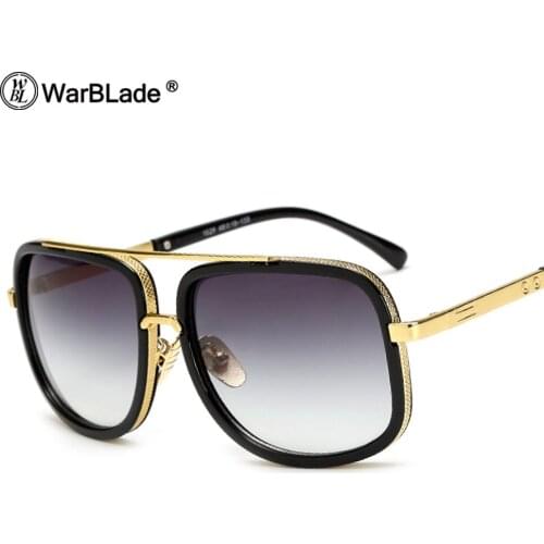 WarBLade Oversized Men Sunglasses Men Luxury Brand Women Sun Glasses Square Male Gafas De Sol Female Sunglasses For Men Women