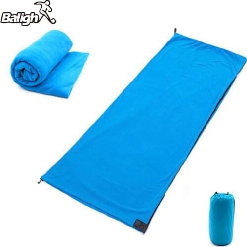 Balight Camping Fleece Sleeping Bag Ultra-light Polar Outdoor Camping Tent Bed Travel Warm Sleeping Bag Liner Useful